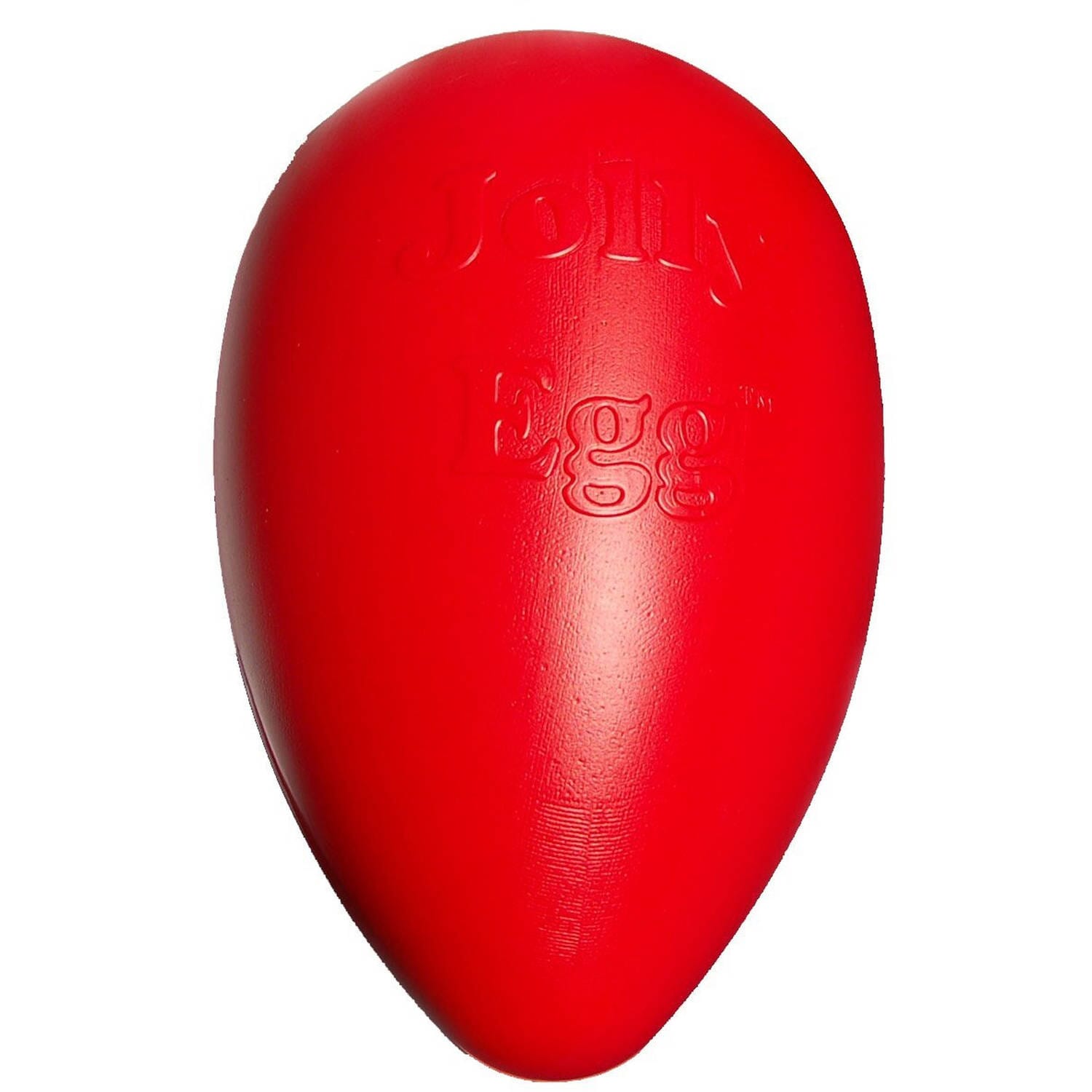 Jolly Pets Jolly Egg Fetch and Floating Dog Toy Red 8 Inch