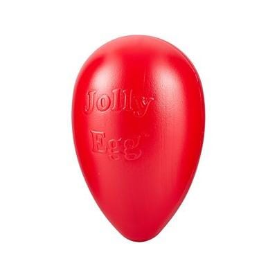 Jolly Pets Jolly Egg Fetch and Floating Dog Toy Red 12 Inch