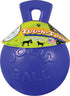 Jolly Pets Tug-N-Toss Fetch Ball Dog Toy with Handle Blue Medium - 6 Inch