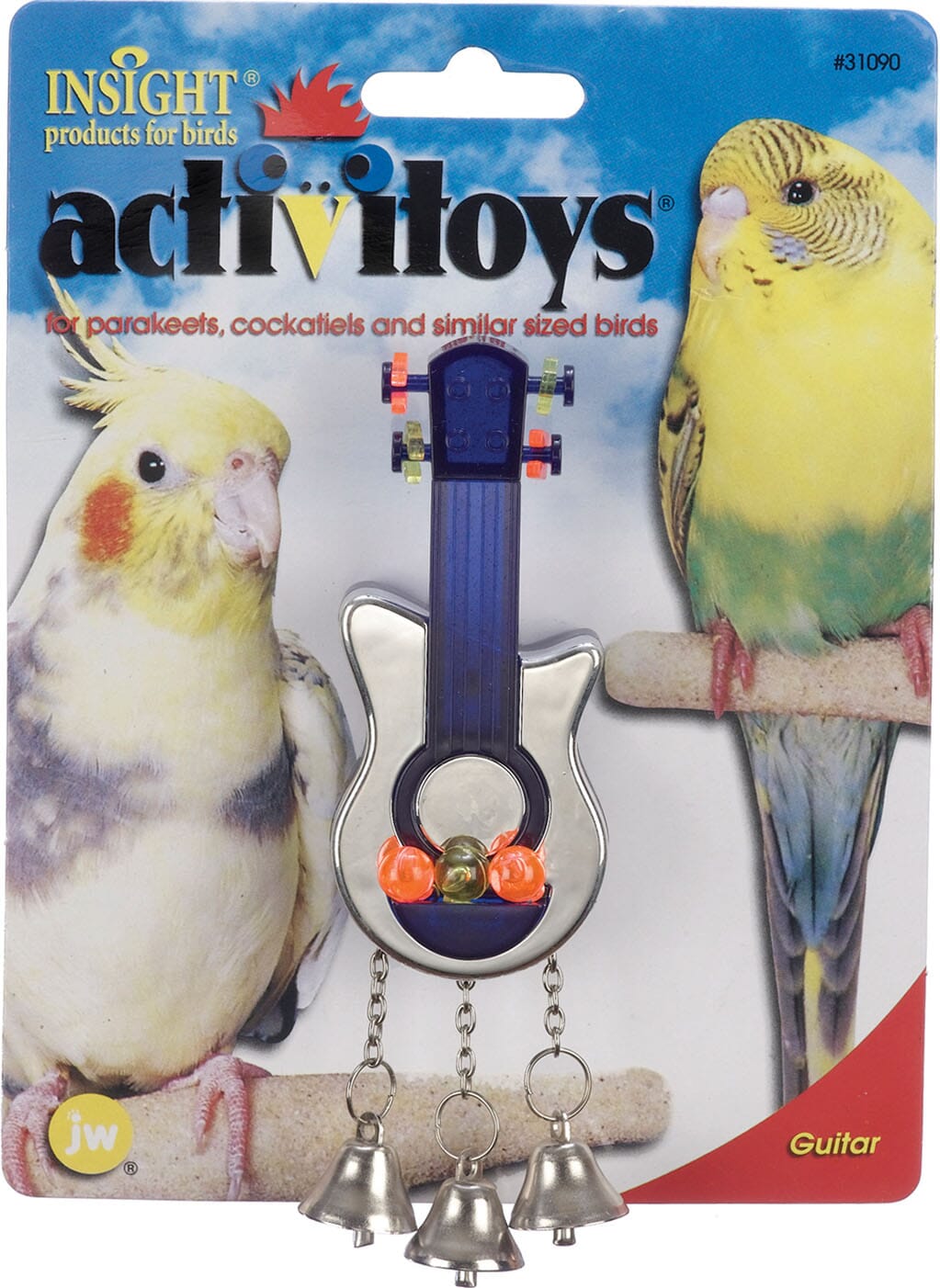 JW Pet Activitoys Guitar Plastic Bird Toy