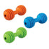 JW Pet Chompion Lightweight Dumbell Treat-Inserting Dental and Fetch Rubber Dog Toy - Asst Color (Color may vary)