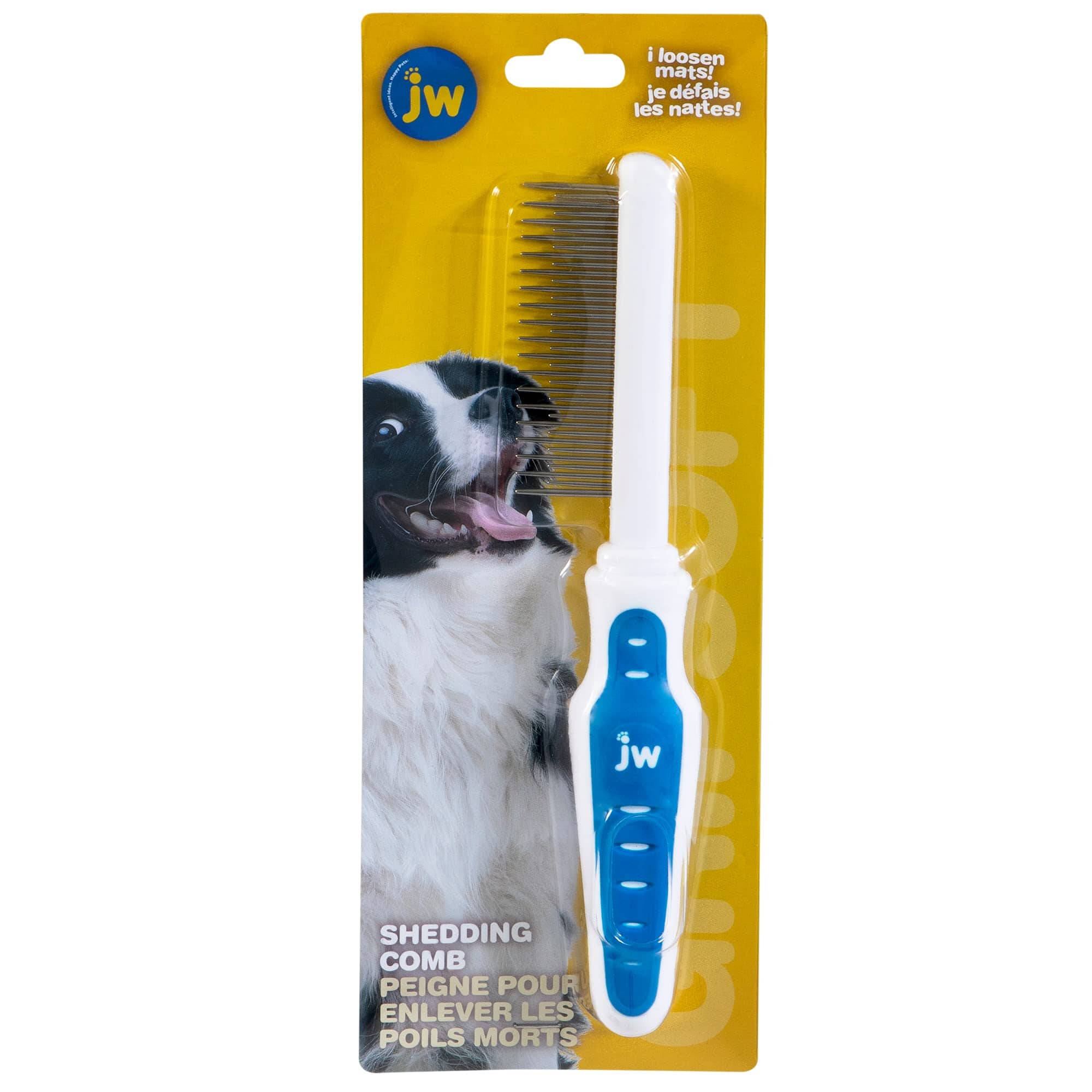 JW Pet GripSoft Shedding Comb for Dogs  