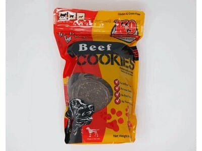 K-9 Kraving Treats Canine Cookies Beef Baked Dog Treats - 8 oz Bag  