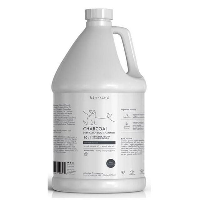 KIN + KIND Deep-Cleaning Professional Grooming Charcoal Dog Shampoo - 1 Gallon Default Title