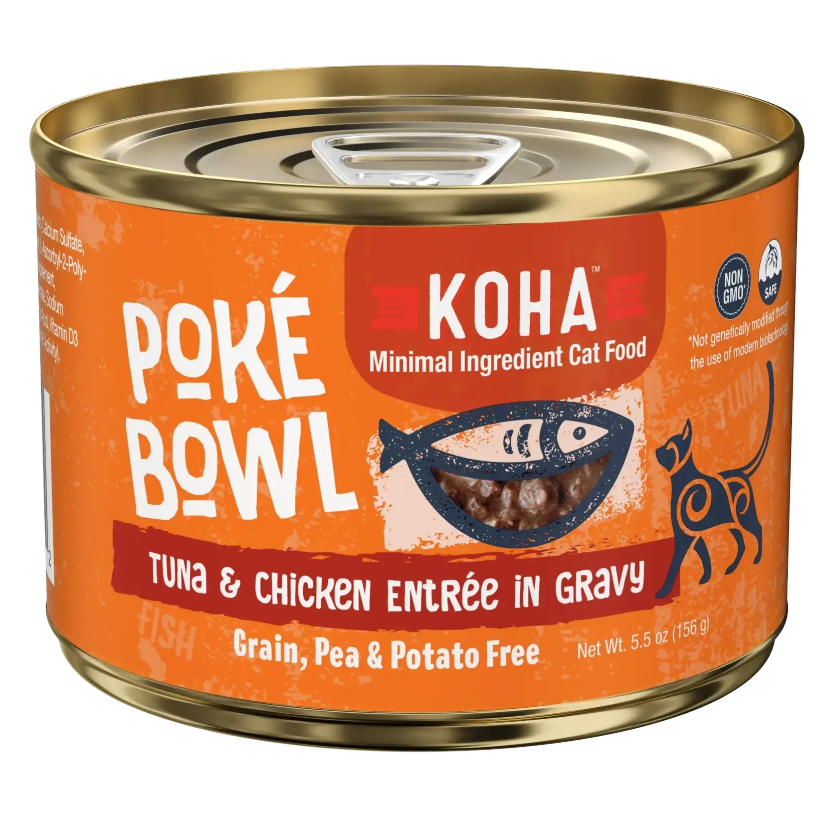 Koha Grain-Free Poke Tuna Chicken Canned Cat Food - 5.5 Oz - Case of 24