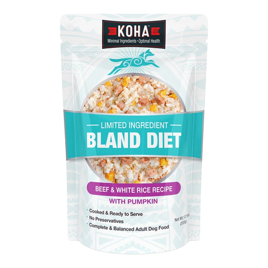 Koha Limited Ingredient Diet Bland Beef and Rice with Pumpkin Wet Dog Food Pouch - 12.5 Oz - 6 Pack