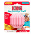 Kong Activity Ball Ribbed Treat-Inserting Chew and Fetch Puppy Rubber Dog Toy Small