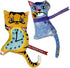 Kong Artz Dali and Van Gogh Ribbon and Tail Crackle and Plush Catnip Cat Toy - 2 Pack
