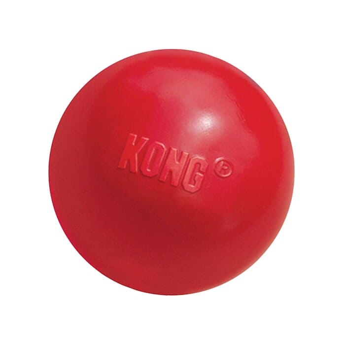 Kong Ball with Hole Chew and Fetch Natural Rubber Dog Toy - Large - For Large/X-Large Dogs Default Title