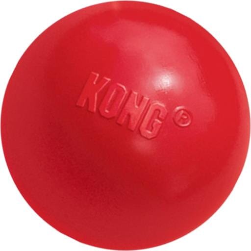 Kong Ball with Hole Durable Rubber Fetch and Squeak Dog Toy  