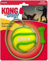 Kong Bunji High-Viz Bright and Glow-in-The-Dark Retriever Rubber Ball and Rope Dog Toy - Assorted Color Large