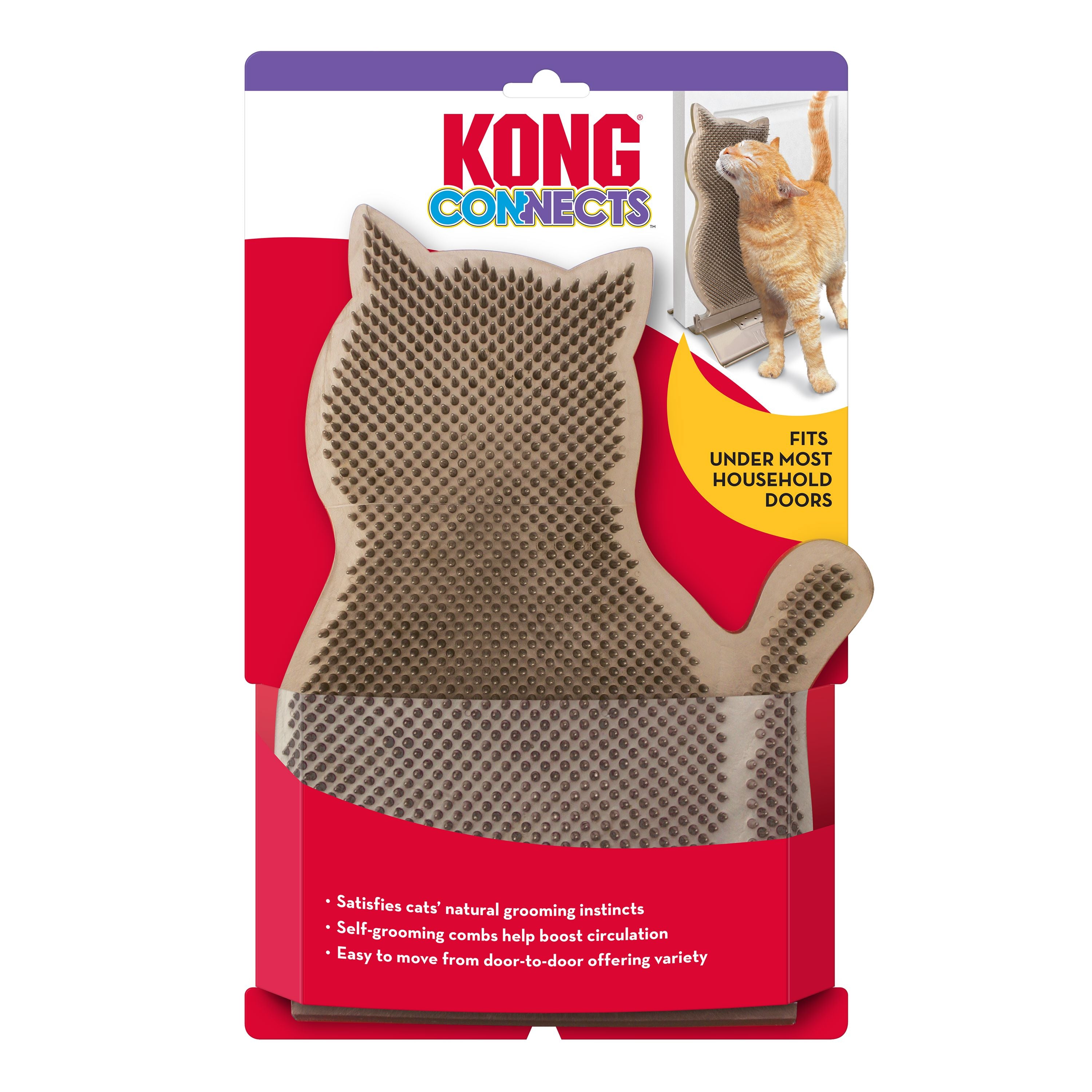 Kong Connects Door Connecting Self-Grooming Kitty Comber and Scratcher