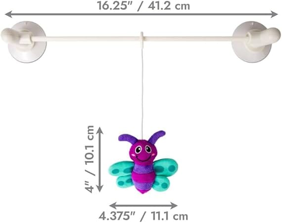 Kong Connects Hard Surface Gripping Firefly Cat Teaser with Plush Catnip Cat Toy