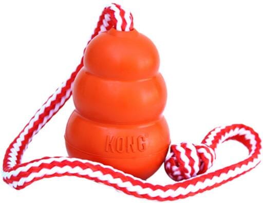 Kong Cool Aqua Retreiver Durable Floating Dog Toy - Orange - Large  