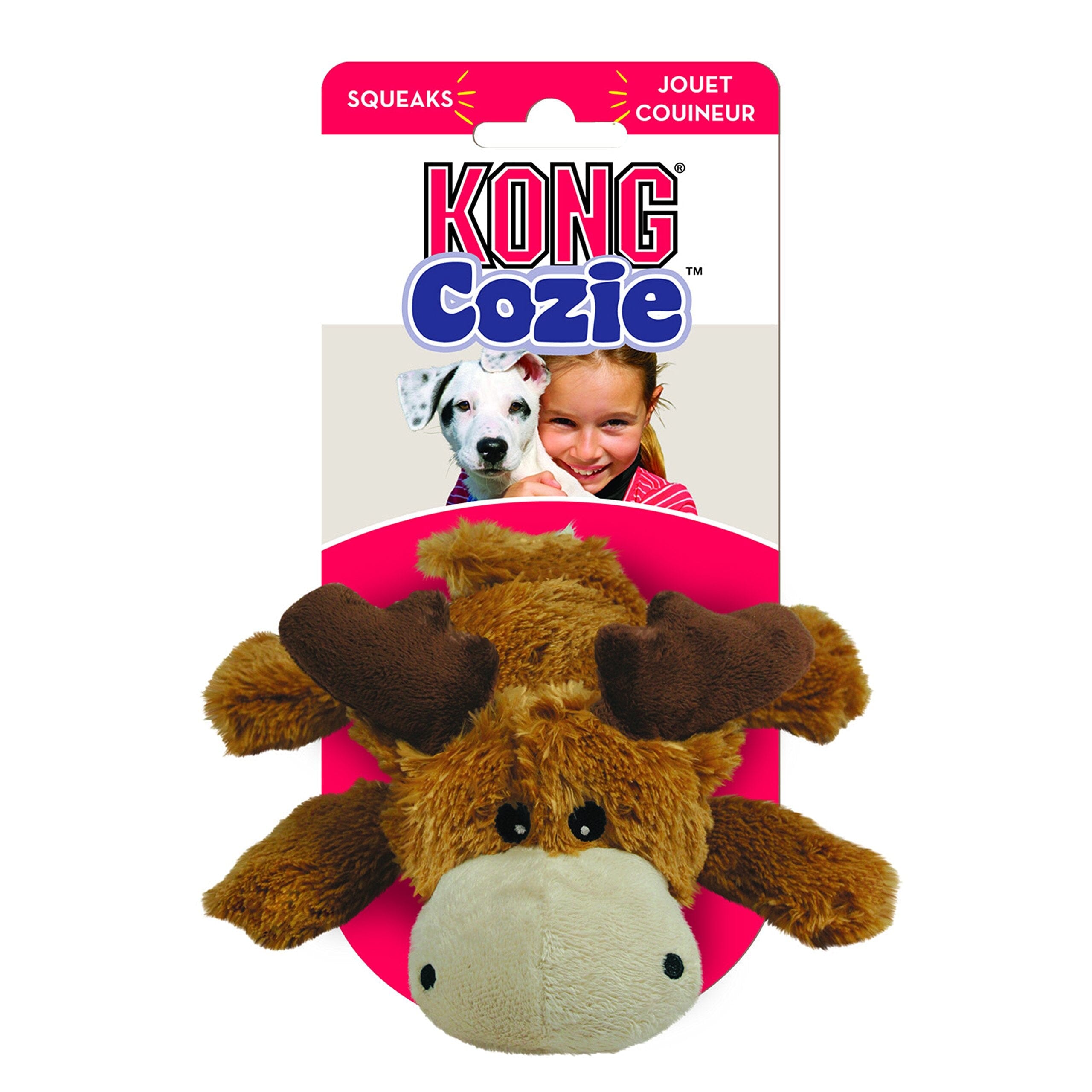 Kong Cozie Marvin the Moose Plush Dog Toy  