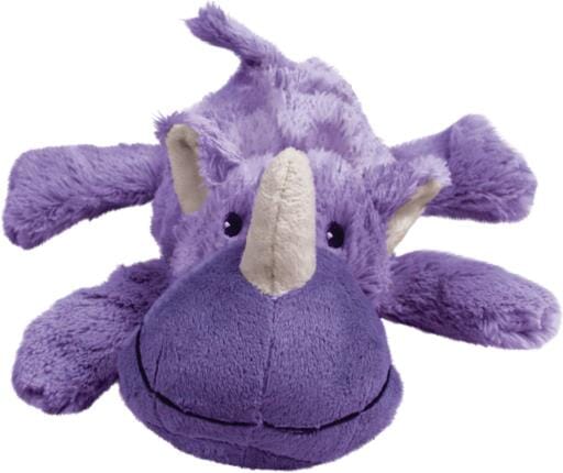 Kong Cozie Rosie Rhino Cuddle Squeak Plush Dog Toy - Small  