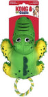 Kong Cozie Tuggz Gator Crinkle and Squeak with Rope and Plush Dog Toy - Medium/Large  