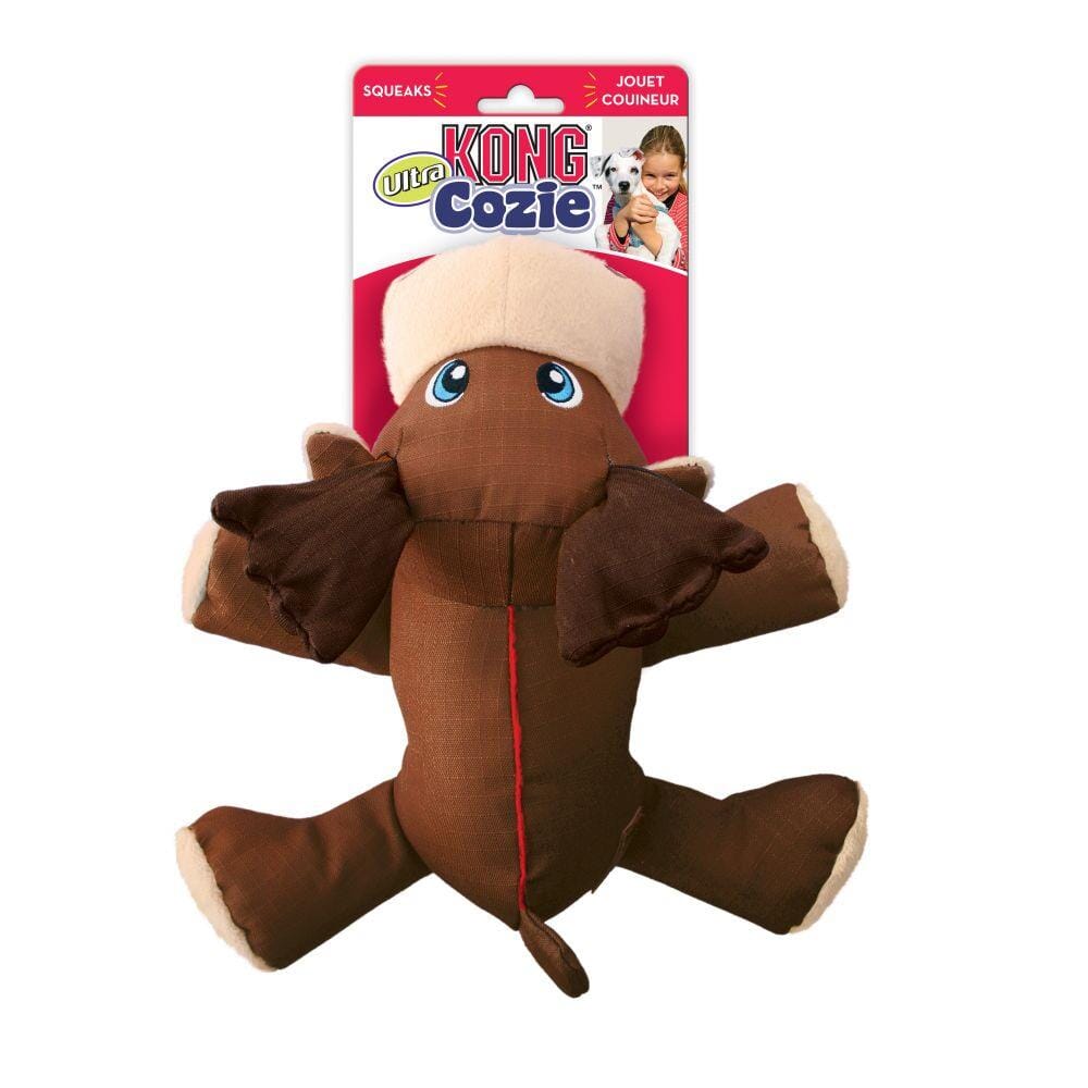 Kong Cozie Ultra Max Moose Squeaker Plush Dog Toy  