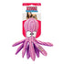 Kong Cuteseas Octopus Corduroy Crinkle and Squeaking Plush Dog Toy  