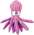 Kong Cuteseas Octopus Corduroy Crinkle and Squeaking Plush Dog Toy  