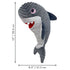 Kong Cuteseas Rufflez Shark Squeak and Plush Dog Toy - Medium