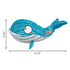 Kong Cuteseas Whale Squeak and Crinkle Plush Dog Toy - Medium
