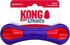 Kong Duets Duos Lightweight Bouncing Bone Multi-Surfaced Squeak and Fetch Rubber Dog Toy Small