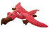 Kong Dynos Pterodactyl Reinforced Lining Squeak and Plush Dog Toy - Coral - Large  