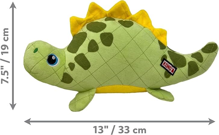 Kong Dynos Roars Large-Squeaker Plush Dog Toy - Medium/Large
