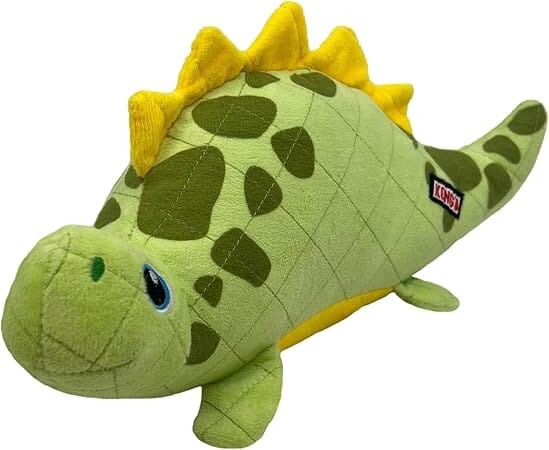 Kong Dynos Roars Large-Squeaker Plush Dog Toy - Medium/Large