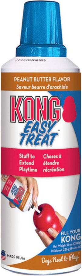 Kong Easy Treat Dog Toy Stuffing Chewy Dog Treats - Peanut Butter - 8 Oz  