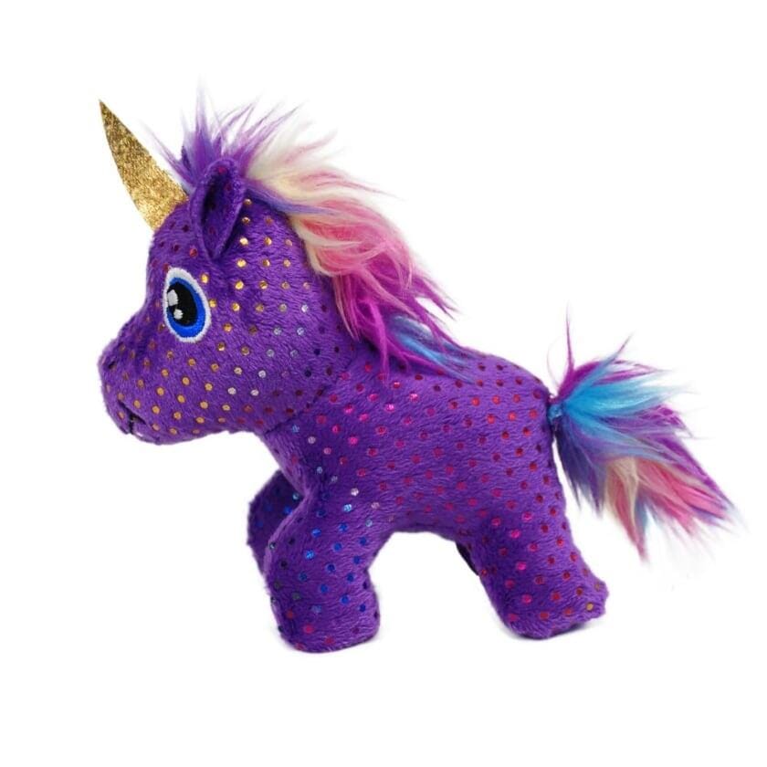 Kong Enchanted Purple Unicorn Crinkle and Plush Cat Toy  