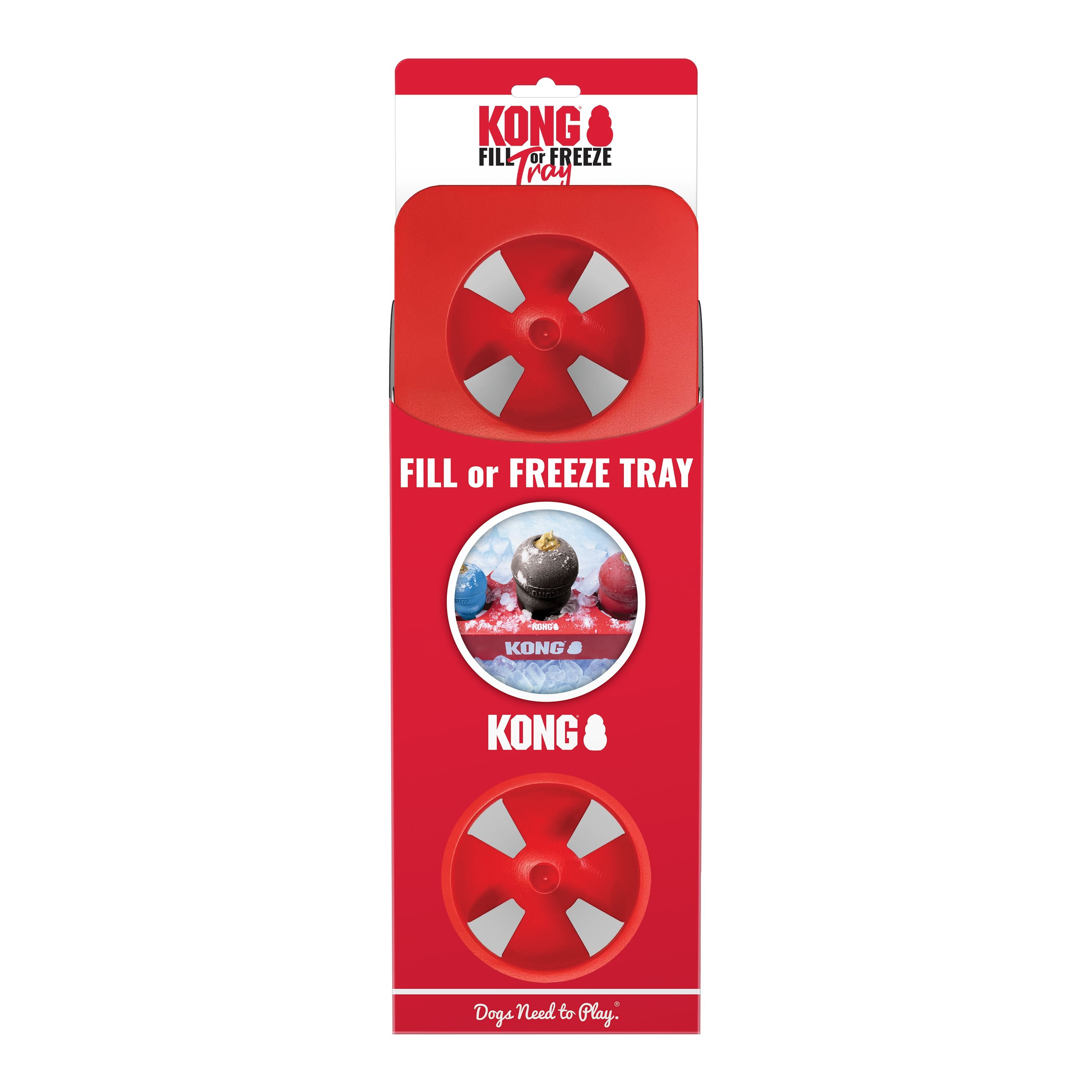 Kong Fill or Freeze Side Tray for Classic and Extreme Rubber Treat Stuffing Dog Toys - 16" Inches