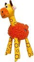 Kong Floofs Shakers Giraffe Fleece and Faux-Leather Crackle and Squeak Plush Dog Toy