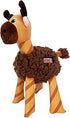 Kong Floofs Shakers Moose Fleece and Faux-Leather Crackle and Squeak Plush Dog Toy