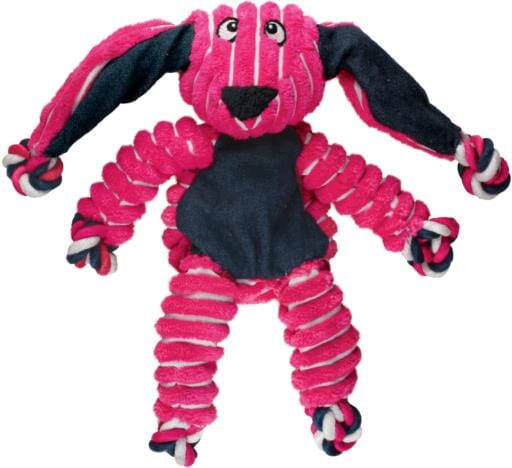 Kong Floppy Knots Bunny Internal Knotted Rope and Plush Dog Toy - Medium and Large  