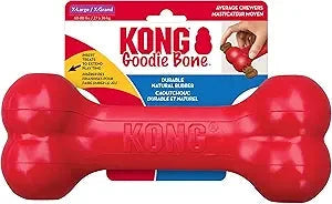 Kong Goodie Bone Classic Treat-Inserting Fetch and Chew Rubber Dog Toy - Extra Large Default Title