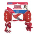 Kong Goodie Bone with Rope Durable Rubber Puppy Dog Toy - Extra Small  