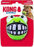 Kong Grinz Frog Bounce and Squeak and Fetch Rubber Dog Toy Large