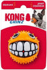 Kong Grinz Puffer Fish Bouncy Ball Squeak and Fetch Rubber Dog Toy Small