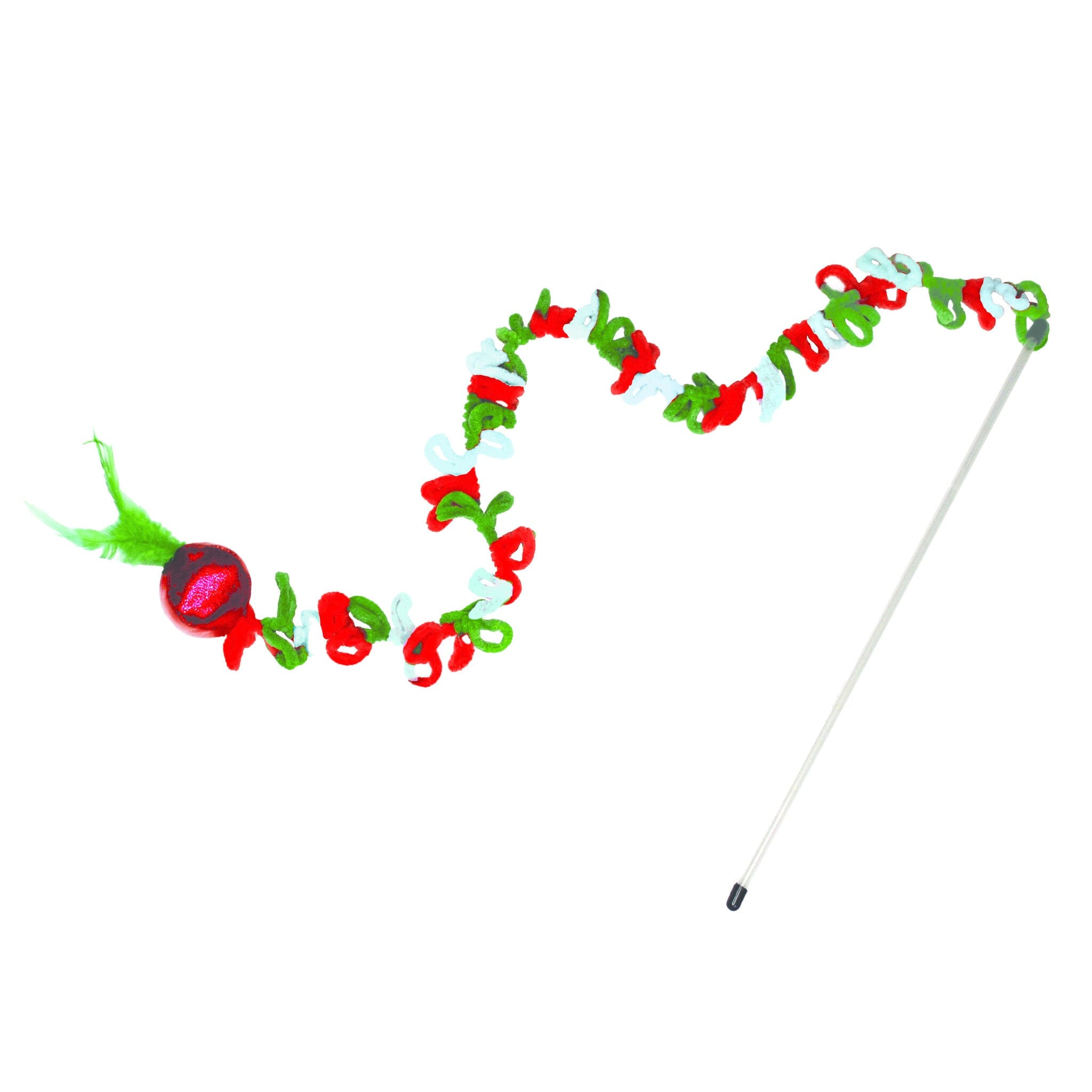 Kong Holiday Loopz Crackle Sound Making Cat Teaser Wand – Pet Life