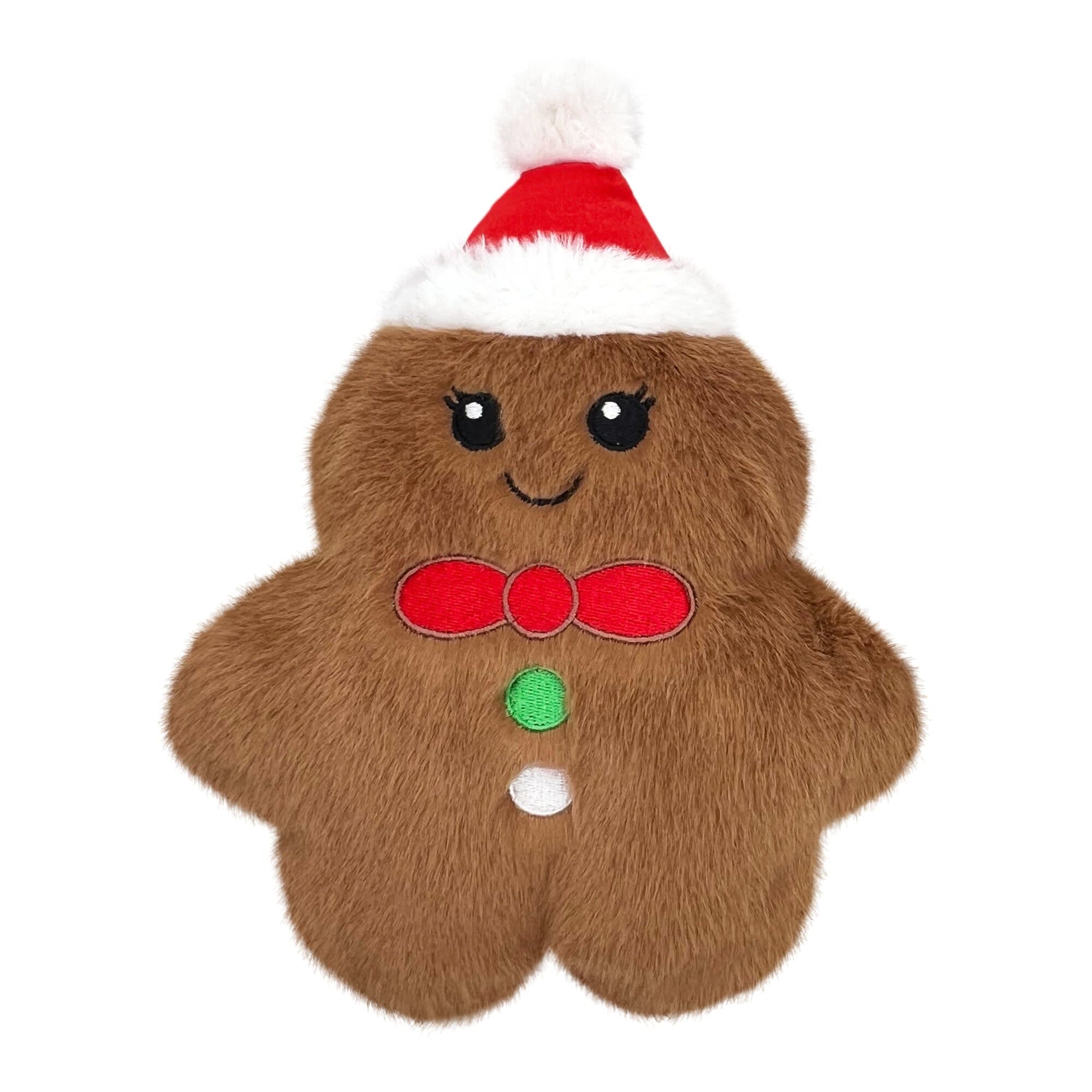 Kong Holiday Snuggles Gingerbread Squeak and Soft Plush Dog Toy - Medium Default Title