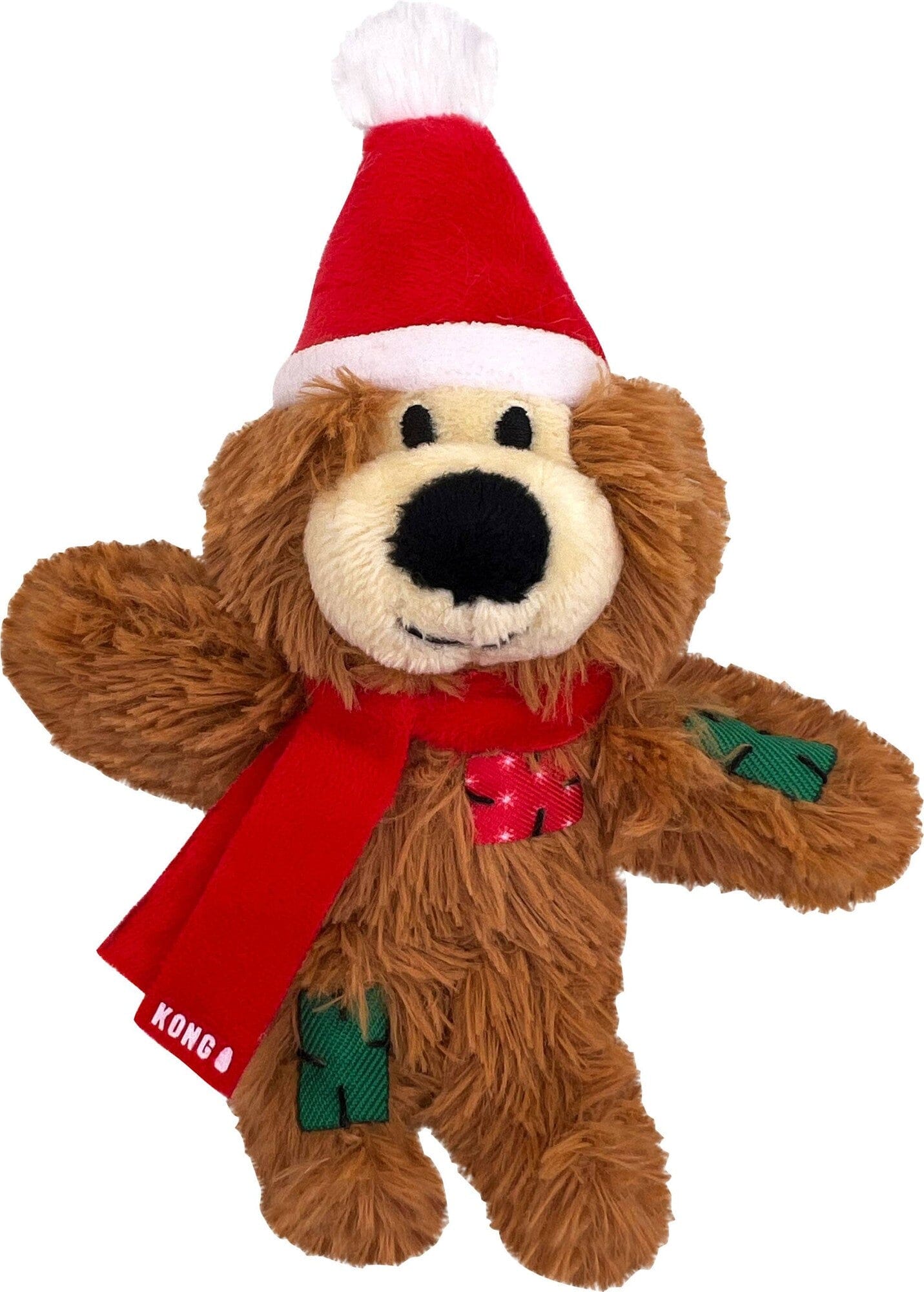 Kong Holiday Softies Bear Crinkle and Catnip Soft Plush Catnip Cat Toy Default Title