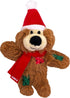 Kong Holiday Softies Bear Crinkle and Catnip Soft Plush Catnip Cat Toy Default Title