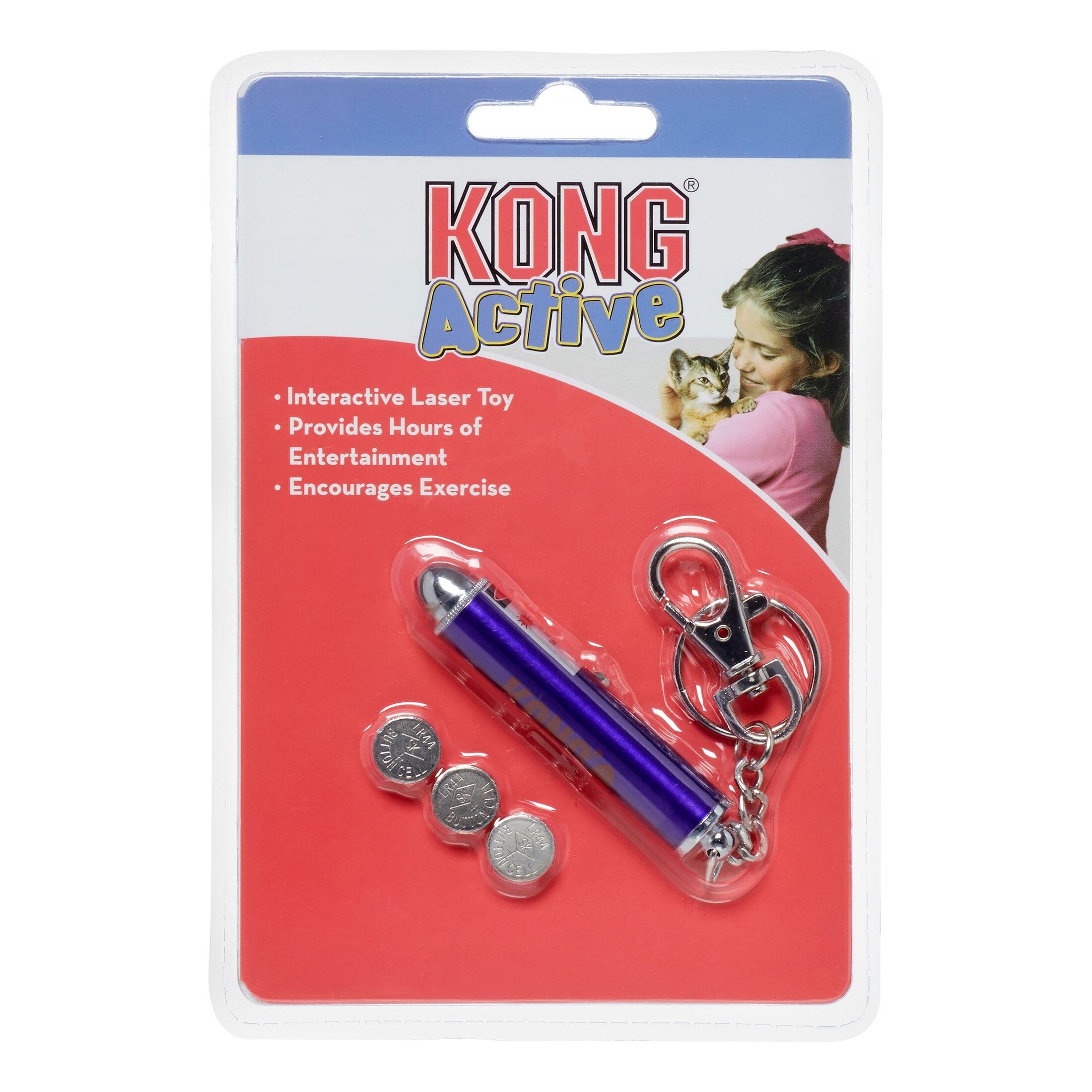 Kong Interactive Pen-Shaped Laser Cat Toy with Batteries - Blue  