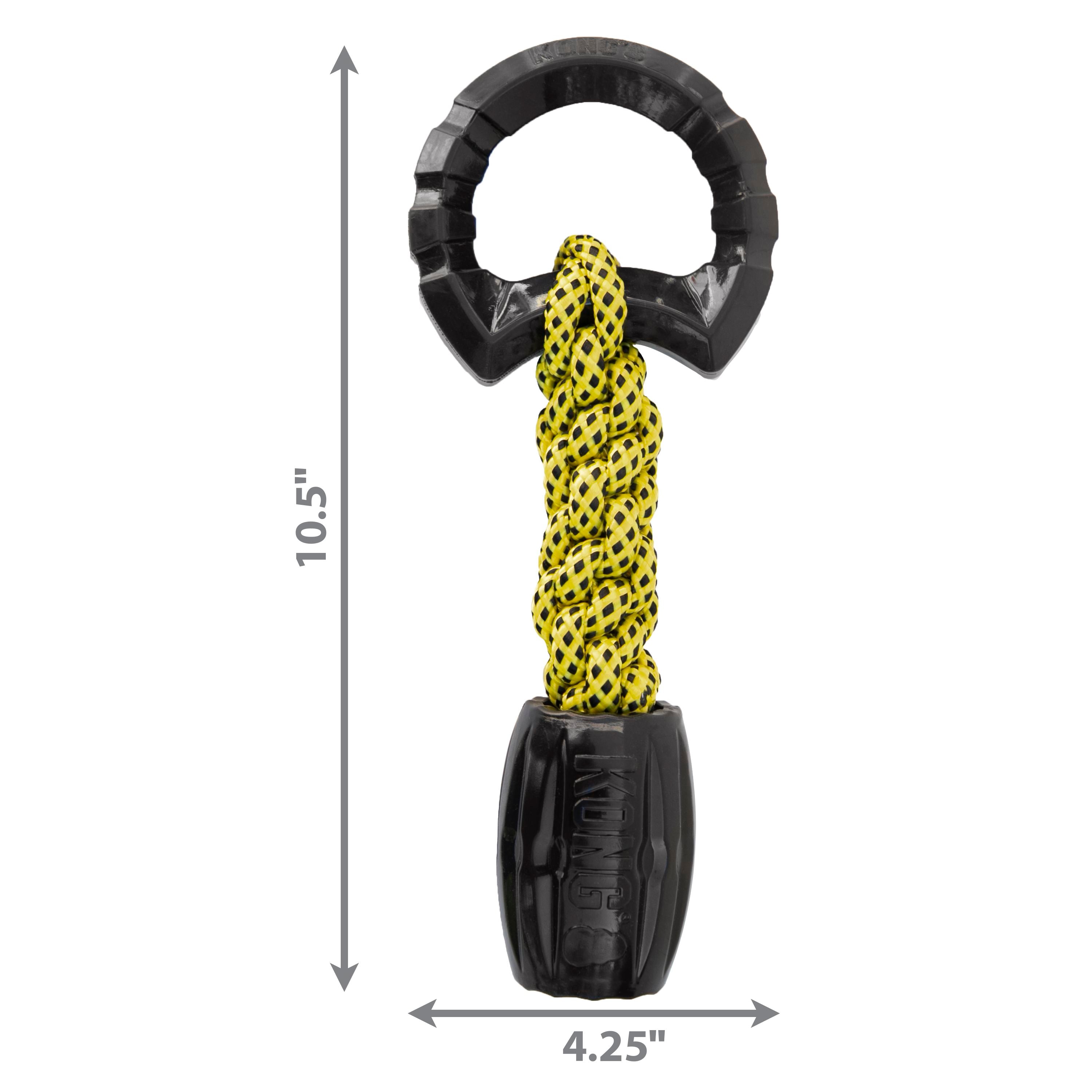 Kong Jaxx Braided Tug and Rope Durable Rubber Dog Toy - Large