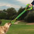 Kong Jaxx Mega Tug Handle and Weaved Rope with Ball Durable Dog Toy - Yellow