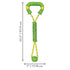 Kong Jaxx Mega Tug Handle and Weaved Rope with Ball Durable Dog Toy - Yellow
