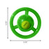 Kong Jumbler Disc Fetch and Chew Inner Tennis Ball and Rubber Dog Toy - Medium/Large