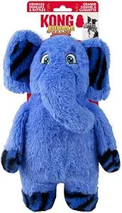Kong Jungle Jamz Elephant Crinkle Rattle and Squeaking Plush Dog Toy - Medium/Large Default Title